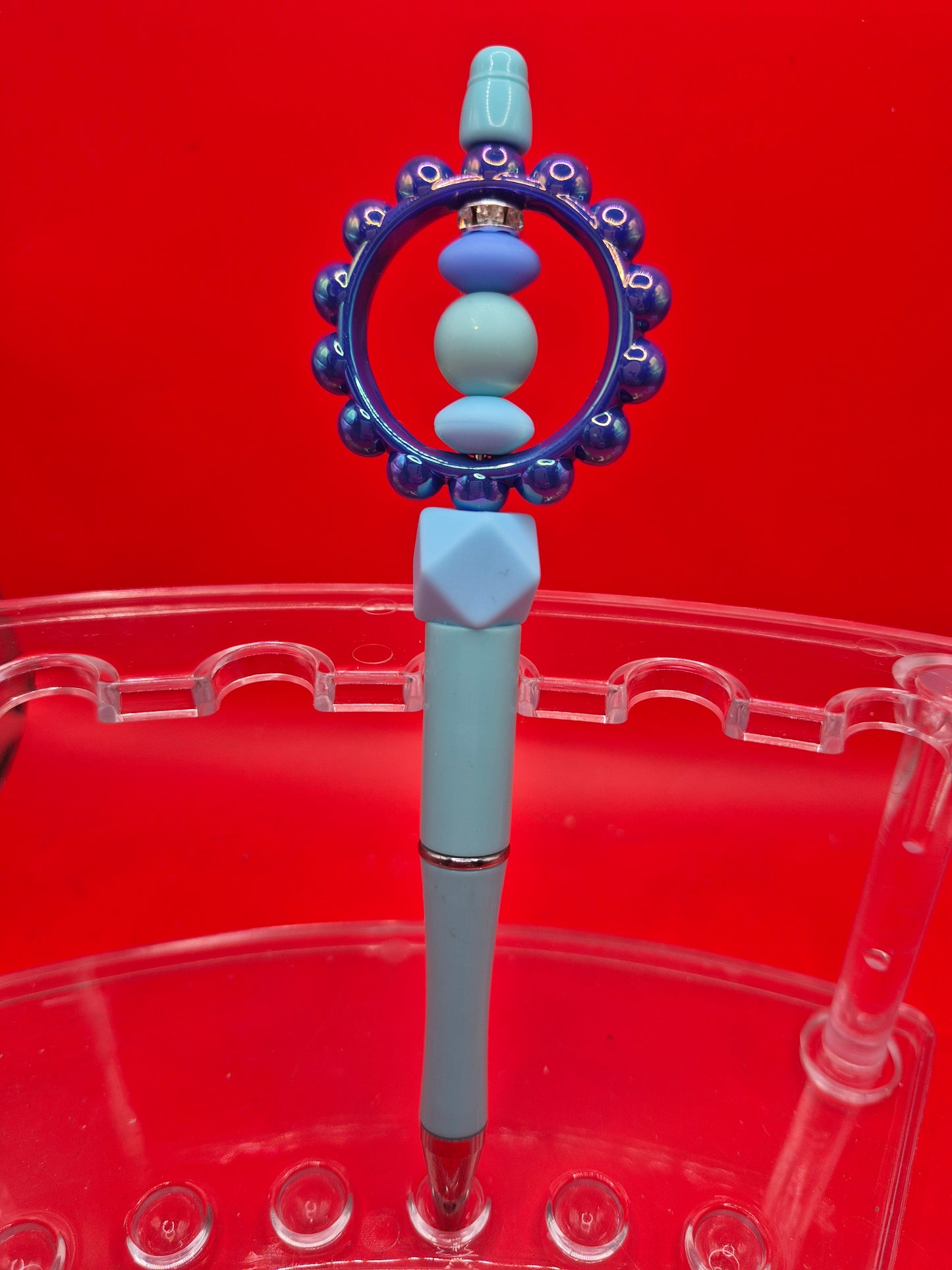 Blue acrylic pen