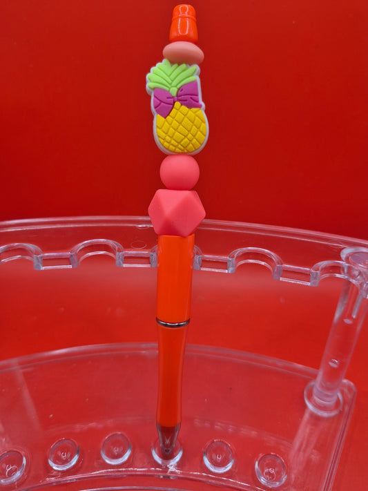 🍍 Pineapple Beaded Pen