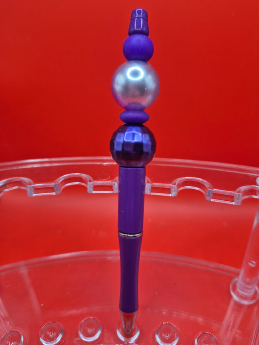Purple beaded pen
