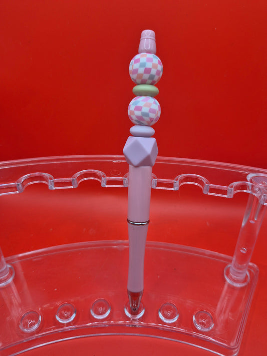 Silicone beaded pen