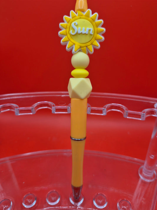 Sun beaded pen