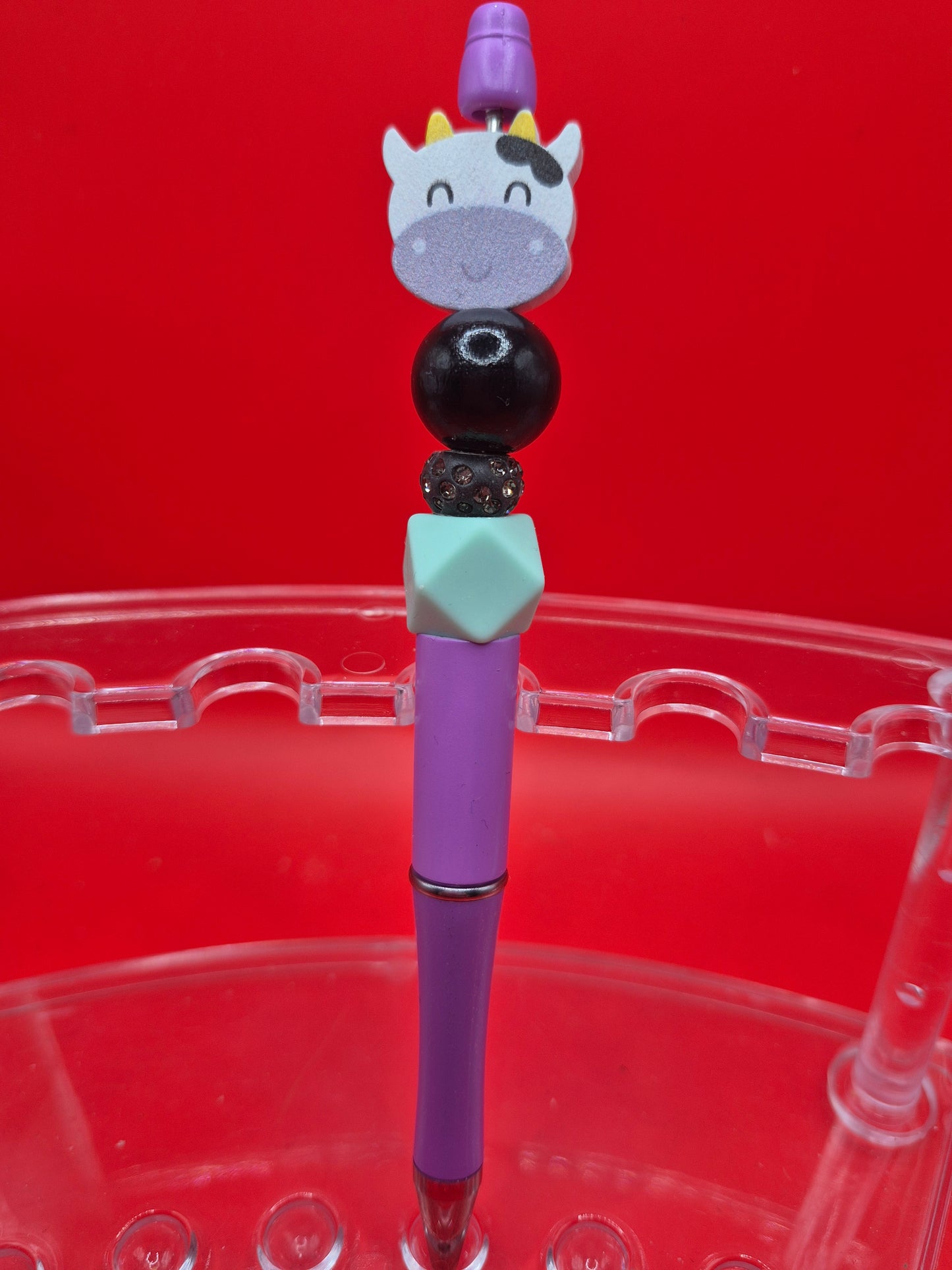 Wooden Beaded Cow Pen